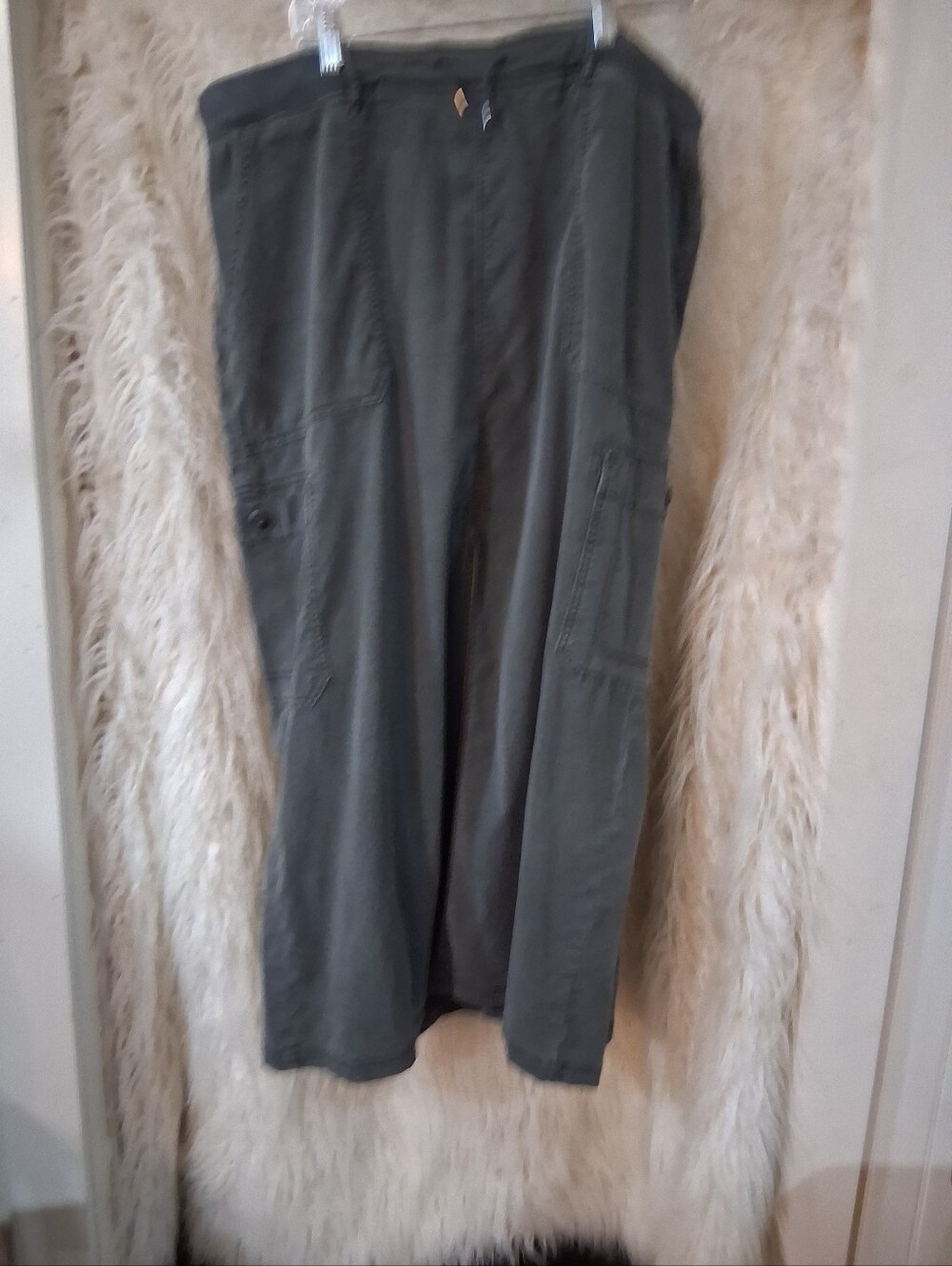 Olive Green Cargo Skirt